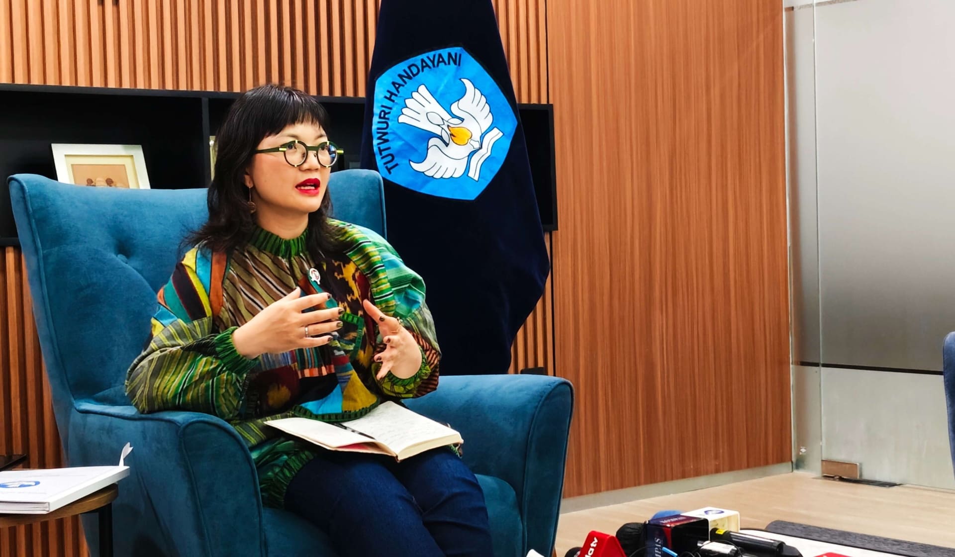 Wakil Menteri Pendidikan Tinggi, Sains, dan Teknologi (Wamendiksaintek) Stella Christie. (RRI/Annisa Ramadhannia)