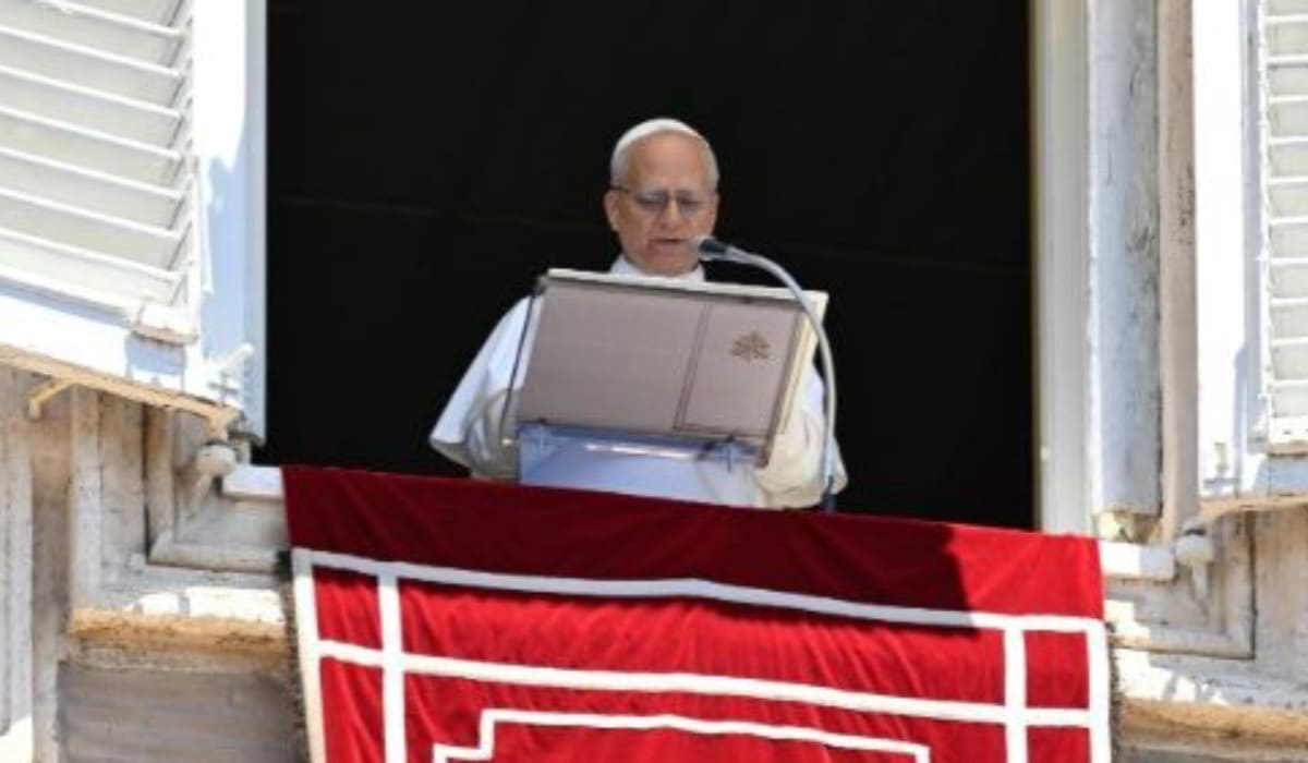 Paus saat Angelus. (Tenaers/Vatican News)