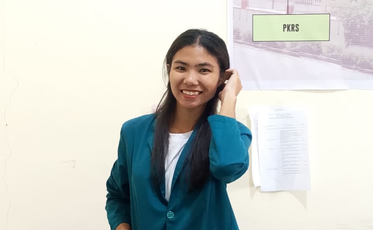 Kristiani Aurista Awang, mahasiswi Program Studi Administrasi Rumah Sakit Universitas Stella Maris (Unmaris) Sumba.