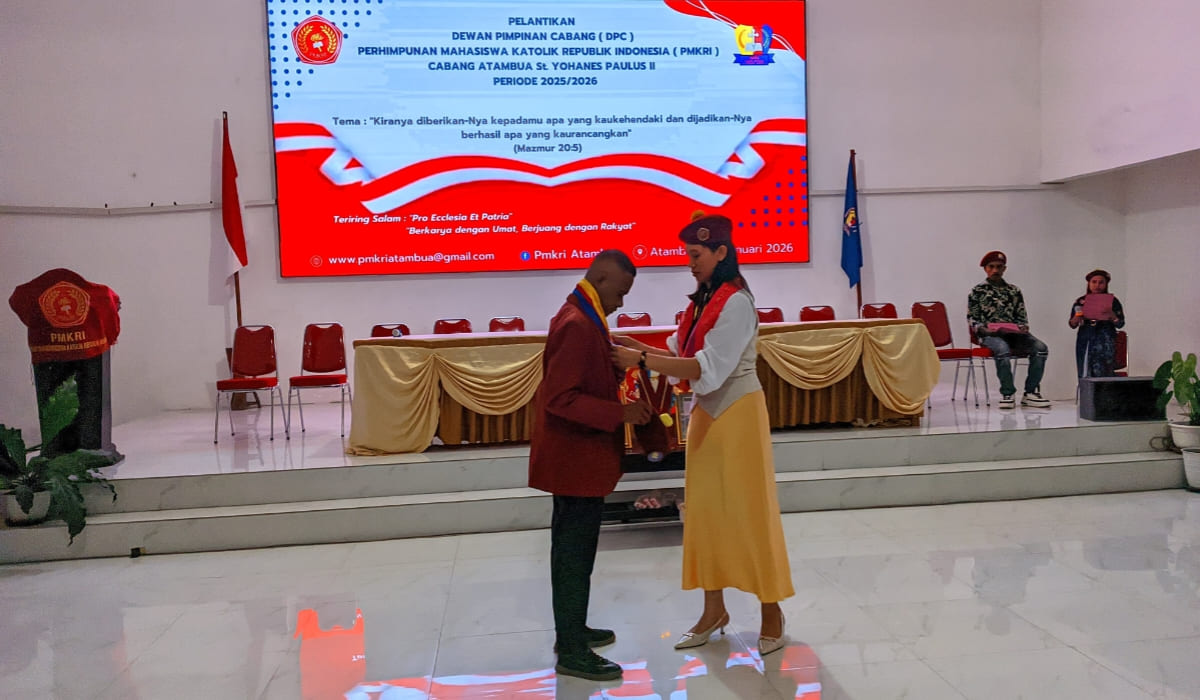 Resmi Dilantik! Oktovianus Mau Siap Bawa PMKRI Atambua Lebih Progresif di Perbatasan RI–RDTL